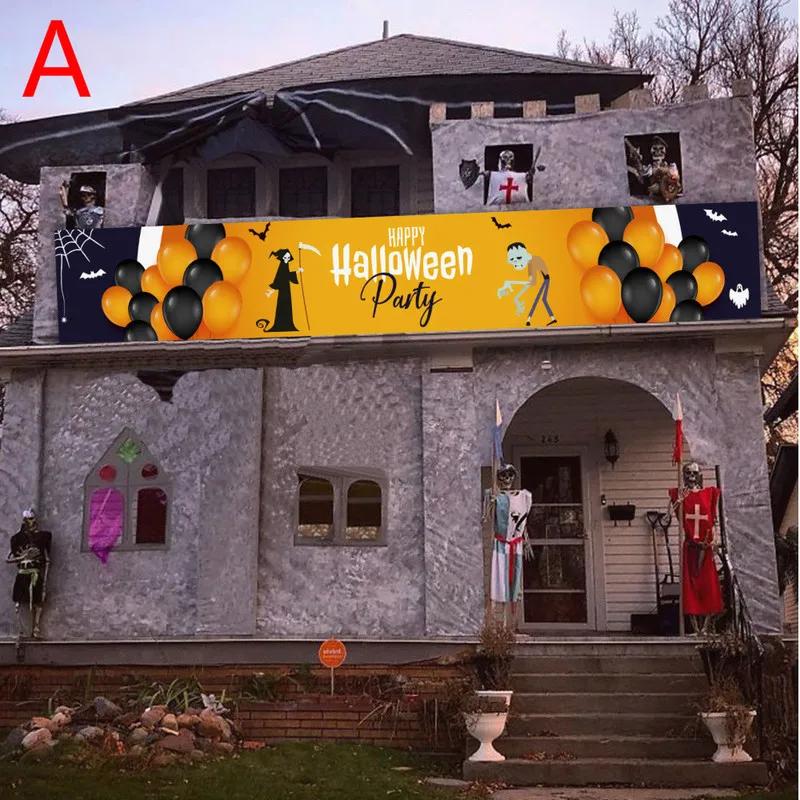 

Новый баннер на Хэллоуин, украшение для вечеринки, дня рождения, магазина, баннера, флага, макета сцены A