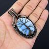 Árvore da Vida Owyhee Opala Gemstone Fio de Cobre Puro Enrolado Feito à Mão Pingente Jóia