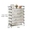 Dustproof Multi-tier Shoe Rack Sturdy Multifunction Shoe Storage Organizer Saving Space Storage Shelf