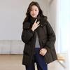 Hooded Cotton Clothes Women's Winter New Small Medium and Long Fashion Warm Loose Sports Cotton-padded Coat
