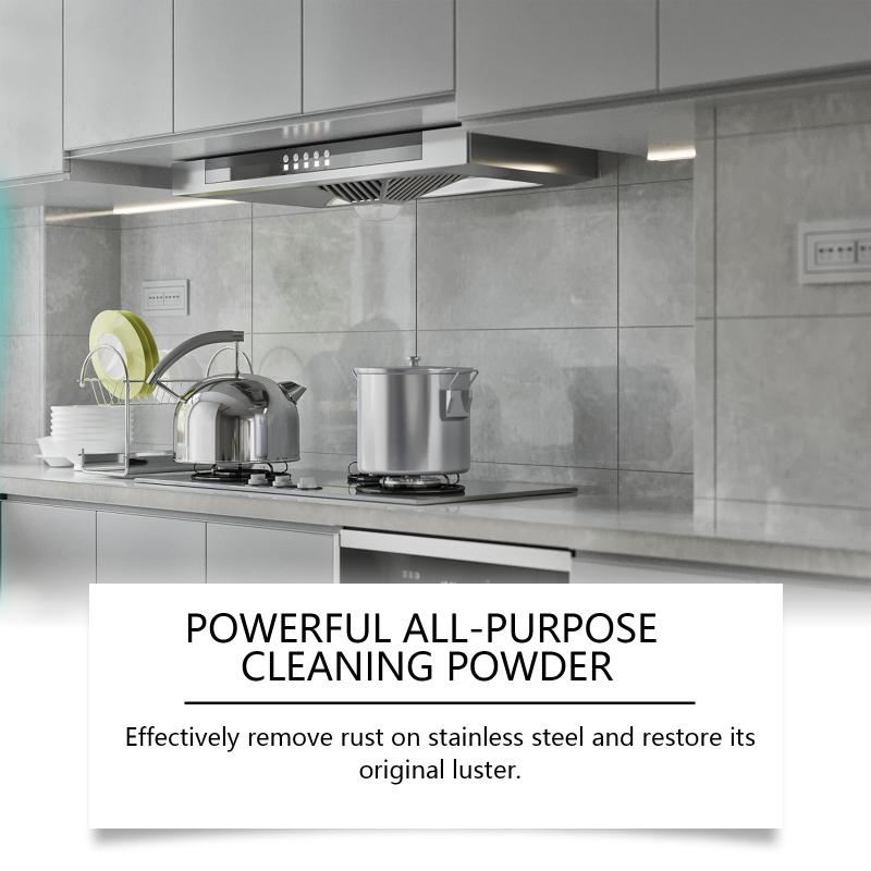 Multifunctional Kitchen Cleaning Powder Stain Remover for Stove Tops and kitchenware - Kitchen Grease Cleaning Powder Tools one size