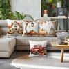 Autumn Decoration Painting Cushions Pillowcase Printed Polyester Throw Pillow Cover Decorative Sofa Cushion Pillowslip