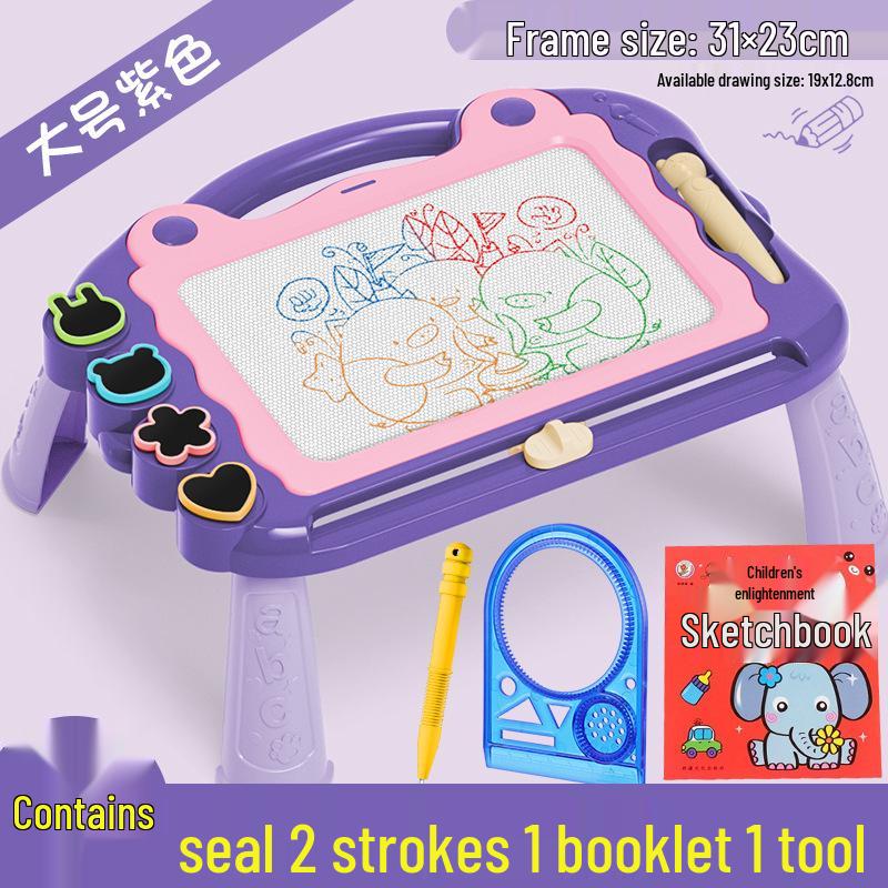 Colorful Magnetic Drawing Board for Kids - Detachable Writing & Graffiti Tool for Kindergarten Learning