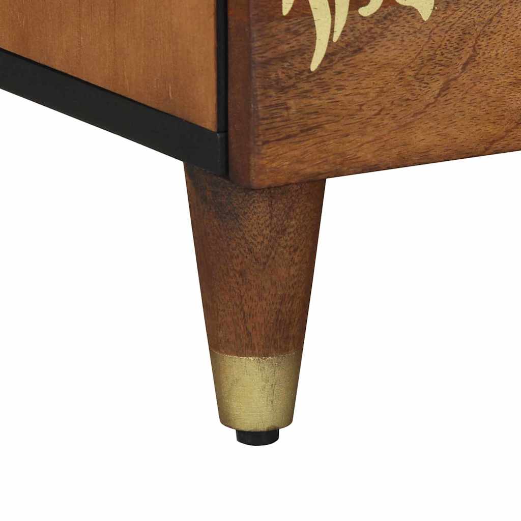 Nightstand Honey Brown 40 x 33 x 46 cm Solid Mango Wood