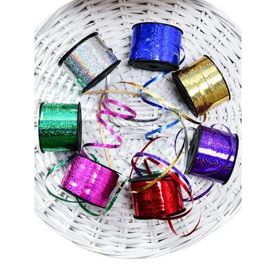 Empty Balloon Rope Wedding Birthday Party Ribbon Streamer Rain Silk Ribbon Fringed Decorative Laser Cable Tie Strap