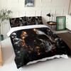 Rock Skull Gothic Three-Piece Quilt Cover 3D Digital Printing Bedding Set Bed Cover