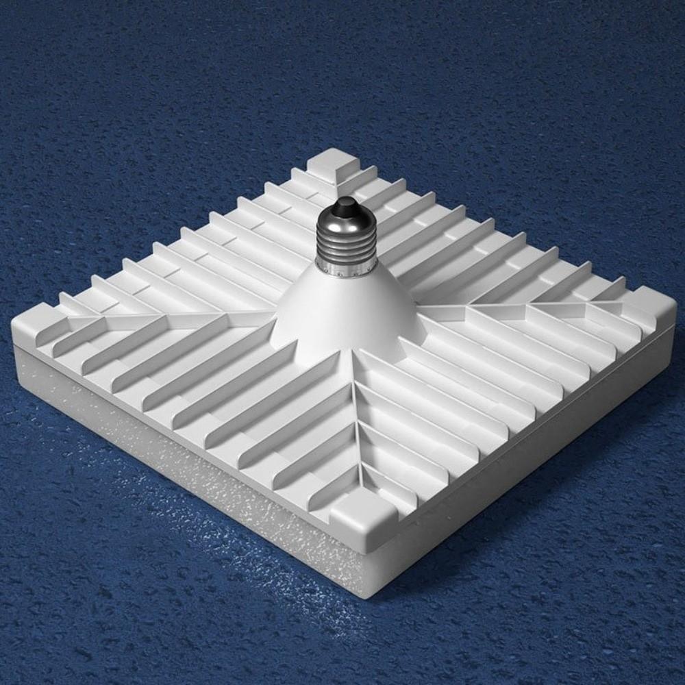 Vandtæt E27 LED-pære Superlys Spotlys Moderne Design Firkantet LED Loftslampe Badeværelse
