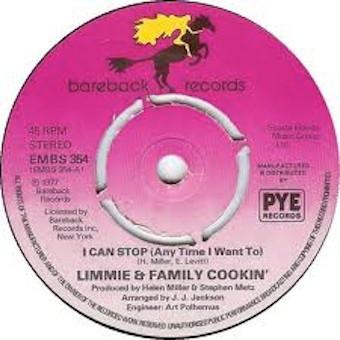 7inch Record LIMMIE & FAMILY COOKIN' - I Can Stop (Any Time I Want To) EMBS354 BAREBACK 1977 UK Soul/Funk Used