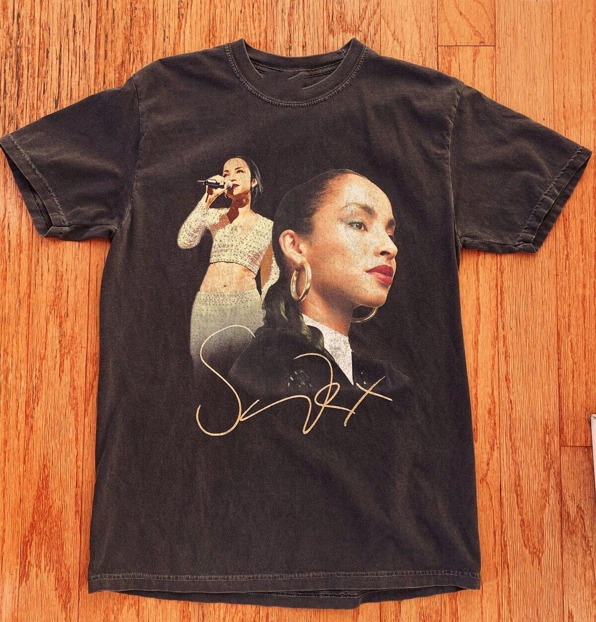 Sade Signature For Fans Black T-Shirt Cotton All Size Unisex PP617 M