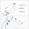 Women's Ultralight Titanium Cat Eye Glasses, Fashionable Polygon Design, Anti-Blue Light, Prescription-Ready.