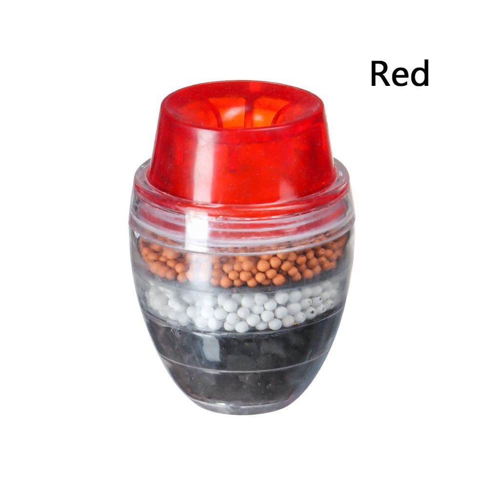 

Кухонные инструменты Бытовые 5-слойный угольный фильтр Чистая водопроводная вода Фильтр для крана Очиститель красный