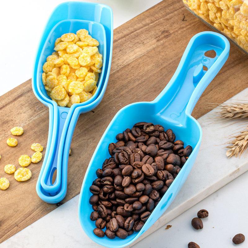 Candy Colored Plastic Ice Shovel Three Piece Set For Household Baking Flour Shovel Multifunctional Kitchen Utensils