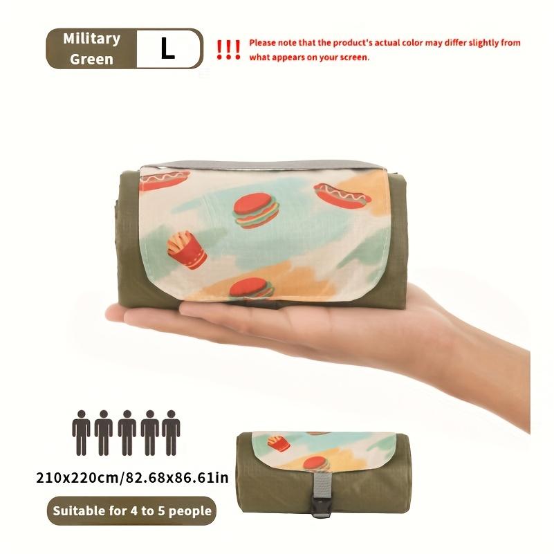 Extra Large Foldable Picnic Blanket with Carry Strap Multi-Style Outdoor Portable Picnic Mat Pocket Mini Beach Camping Sandproof Ground Cloth