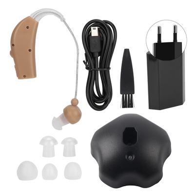 Lightweight Hearing Aid Low Distortion Behind Ear Voice Amplifiers Ear Care for Deaf Elderly