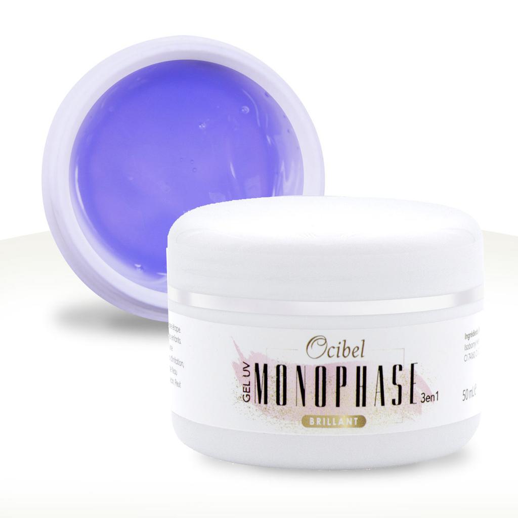 Gel Monophase UV (Base Construction Finition) 3 en 1 Brillant - 50 g