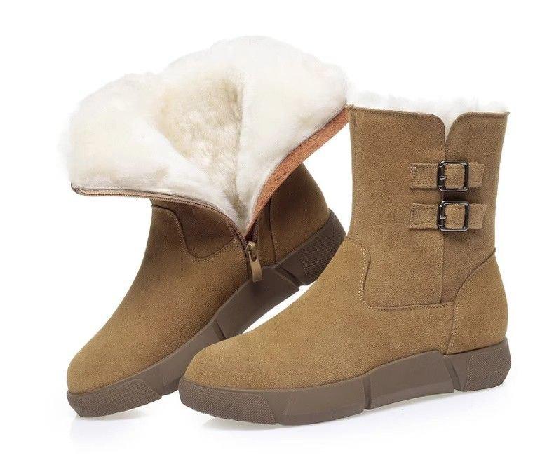 Cold-proof flat-soled cotton shoes soft-soled thickened cotton boots winter velvet warm short boots snow boots