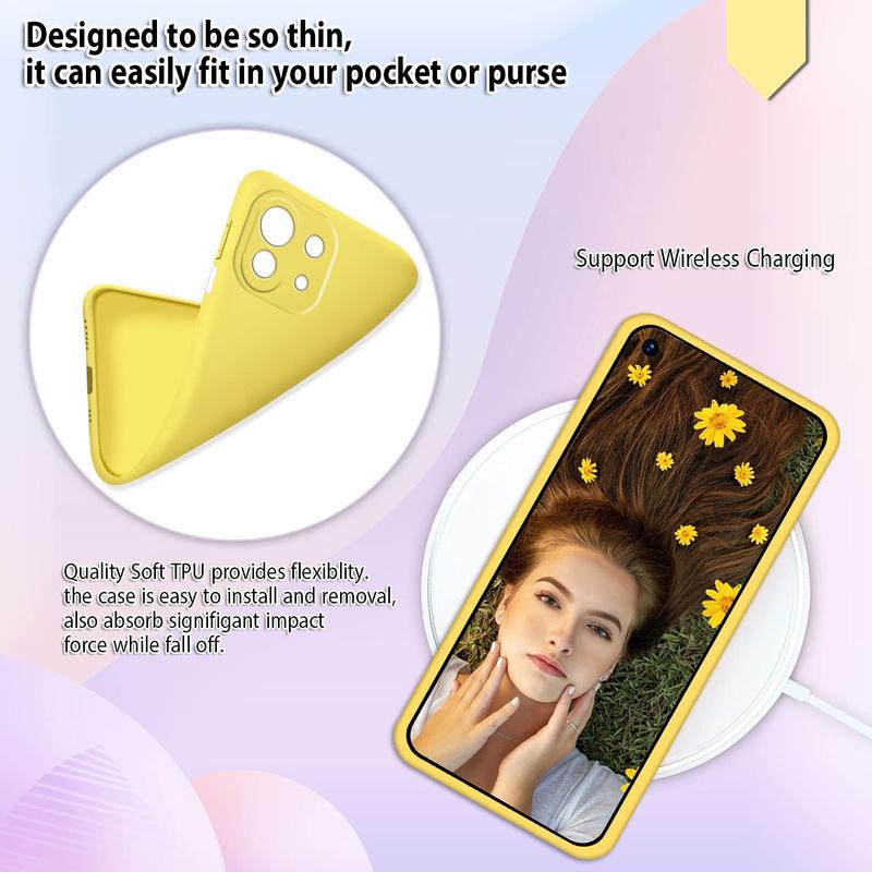 Custodia per telefono in silicone antiurto ultrasottile per Xiaomi Mi 11 lite Custodia in TPU opaco per Xiaomi Mi11 lite NE 5G Custodia morbida Custodia