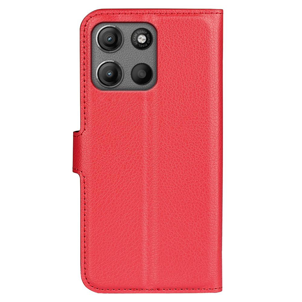 Dla Motorola Moto G15 4G Etui Tekstura liczi Wstrząsoodporny Skórzany Portfel Pokrowiec na Telefon