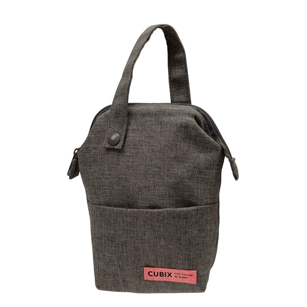 

Cubics Pencil Case with M-Plan Handle, Vertical, Gray, 106195-14 серый