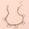 Cute Butterfly Pendant Anklet for Women Girls Rhinestones Chain Ankle Bracelet Foot Jewelry Gift