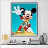 Diamond Painting Mickey Mouse Waving Theme Illustration Cute DIY Rhinestone Mosaic Cross Stitch Kit Embroidery Gift Home Decor