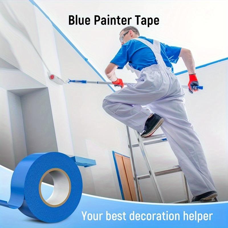 7 Rolls Blue Painter Tape Adhesive Masking Tape for Home Office School DIY Art Crafts Labels