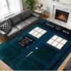 Anti‑Slip Crystal Velvet Floor Rug, Doctor Who Design Carpet for Indoor Living Bedroom Home Decoration
