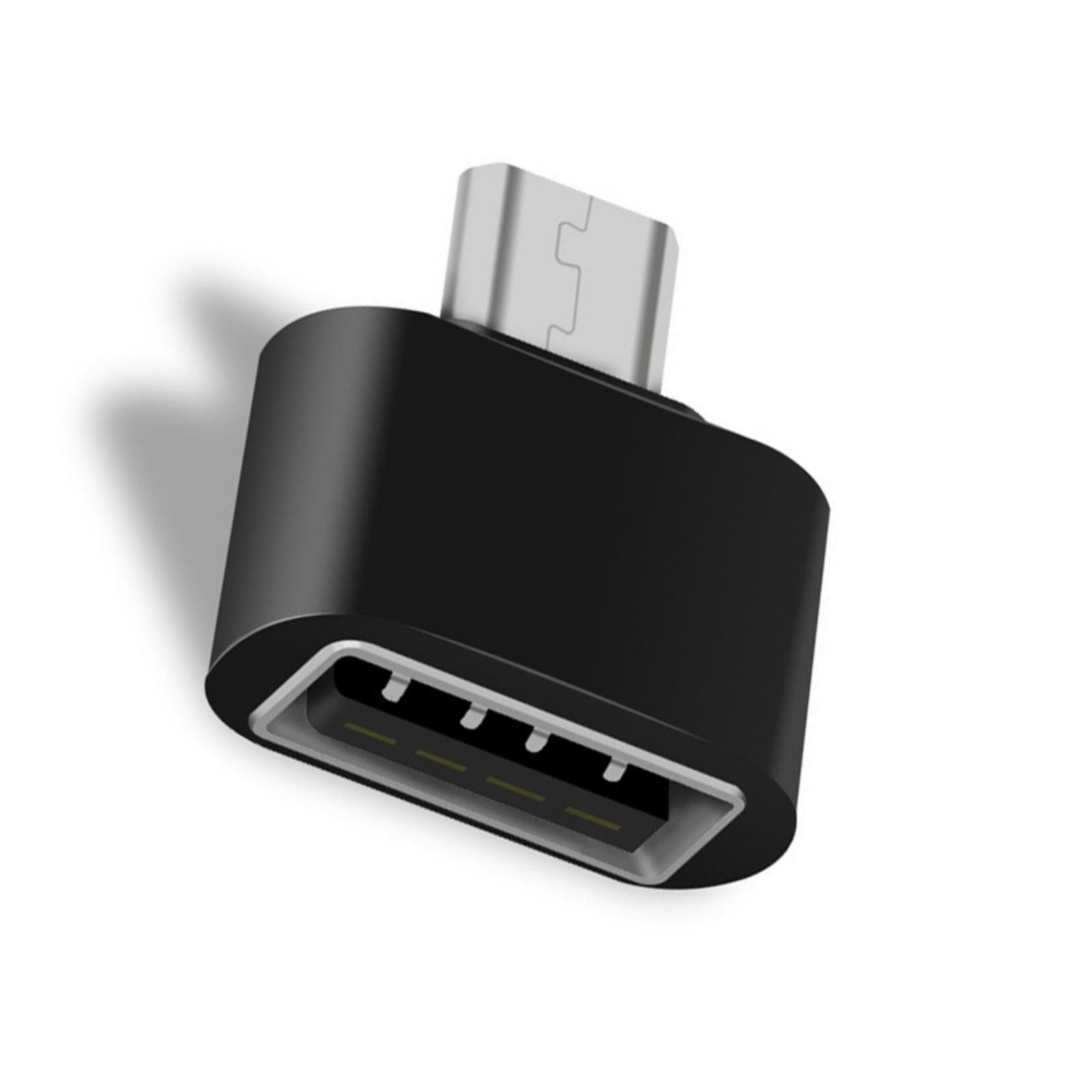 

USB 2.0 A to MicroUSB Type C OTG Converters 480Mbps Data Transfer for Connecting USB Peripherals to Mobile Devices чорний