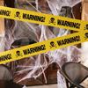 Adhesive Caution Tape for Halloween Party Effective Hazard Marking Festival Event House Decors Warning Tape