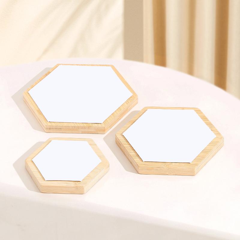 3 Stück Bambus Schmucktablett Halsketten Aufsteller Armband Ring Ohrring Box Organizer Schmuckhalter Platte Vitrine