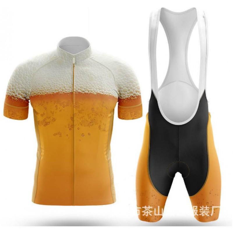 Men's Women's Tour De Cycling Suit With Strap Short-sleeved Team Edition Bicycle Outdoor Sports