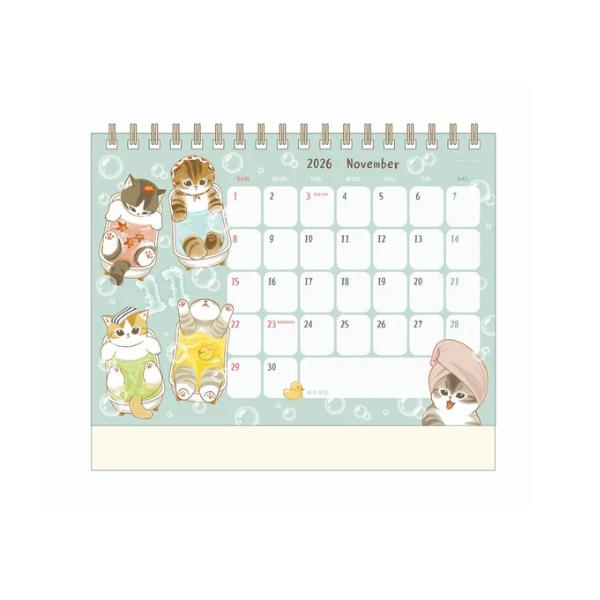 Mofusand 2026 Schreibtischkalender ( Inklusive Mini-Aufkleber ) Japan NEU