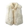 Matsuma Mingyue Autumn and Winter New Skinny Short Strips Fox Fur Vest Jacket Women's Fluffy Vest