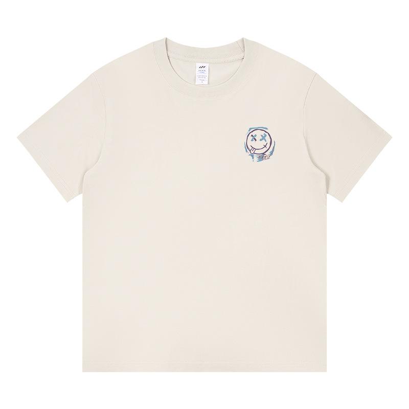 Baumwolle Kurzarm Sommer Freizeit Mehrfarbig Tops Schwarz und Weiß T-Shirt Locker Dünn Innen Das Unterhemd Herren und Damen Kurzarm Tops