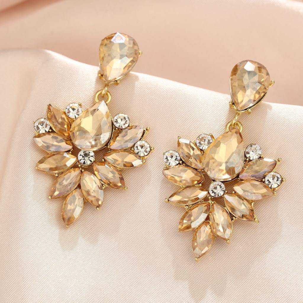 Colorful Earrings, Light Luxury  High-end  Elegant Socialite Earrings  Niche Earrings