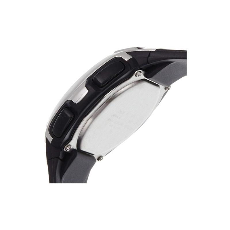 Casio Movimento à prova d'água e à prova de choque movimento de quartzo pulseira de resina relógio japonês e coreano relógio masculino mostrador cinza W-210-1AV