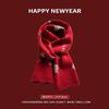 Red New Year's Scarf Women's Winter Christmas Knitted Wool Scarf Versatile Thickened To Keep Warm Student Tide