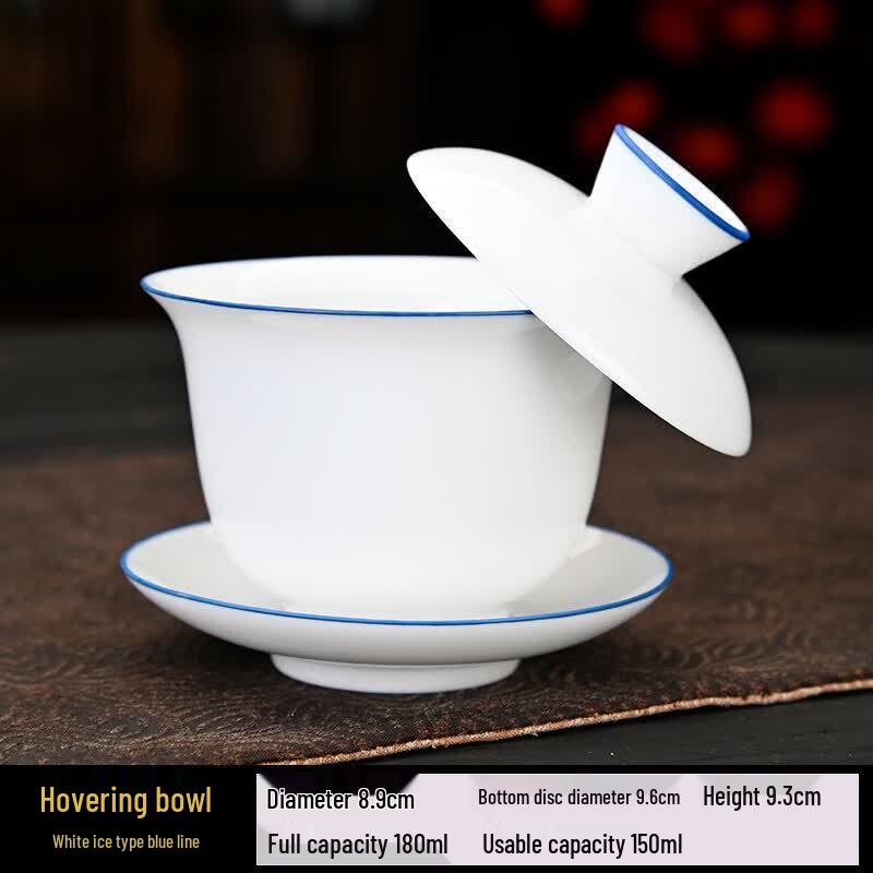 Ceramic Rotating Gaiwan Tea Set