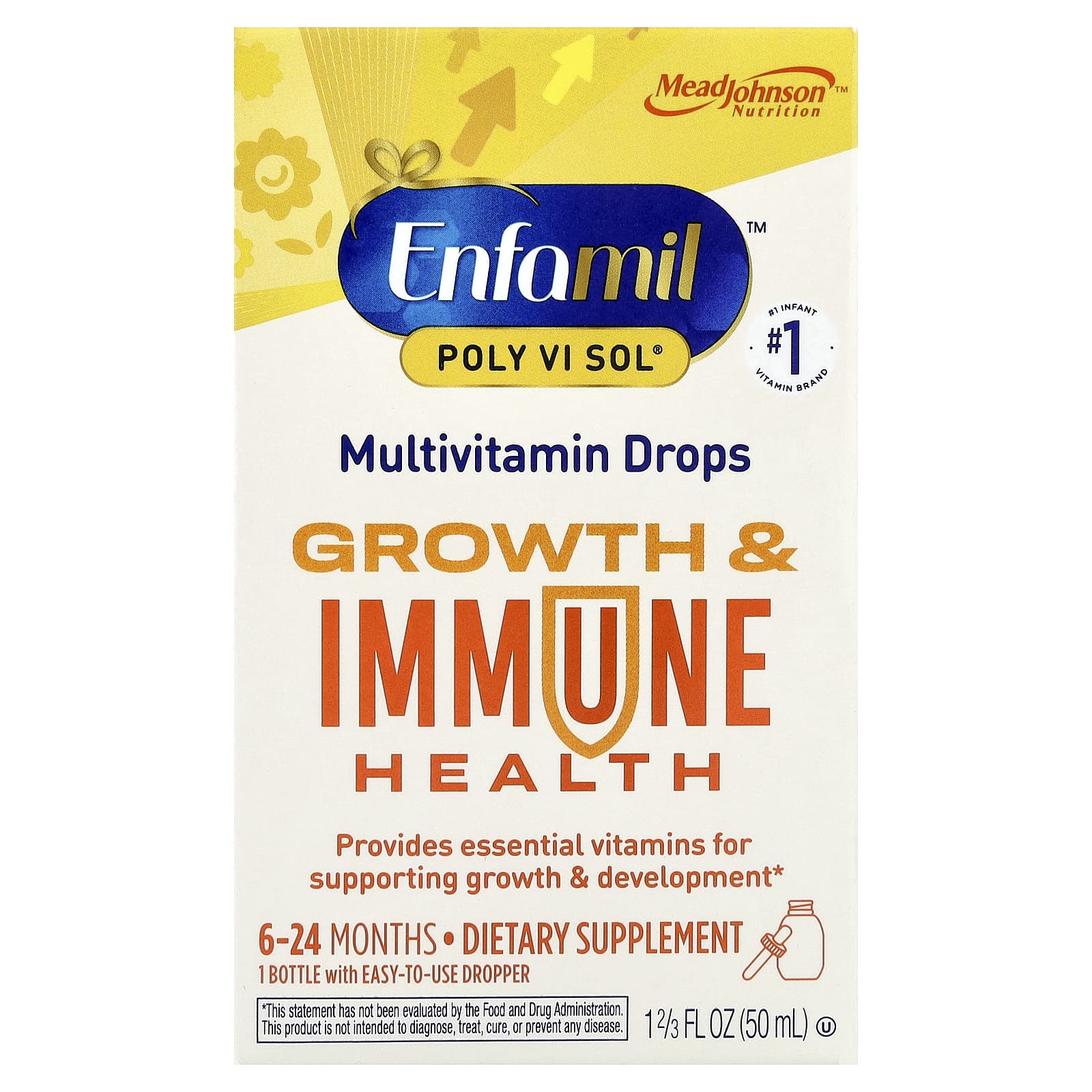 

Tri-Vi-Sol®, Vitamin A and C&D Drops, Good Dosage, 0-12 Months, 50Ml (1 2/3Fl Oz)