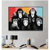 Graffiti Cute Monkey Canvas Painting Colorful Printed Poster and Prints Painting Wall Pictures For Living Room Home Decorations