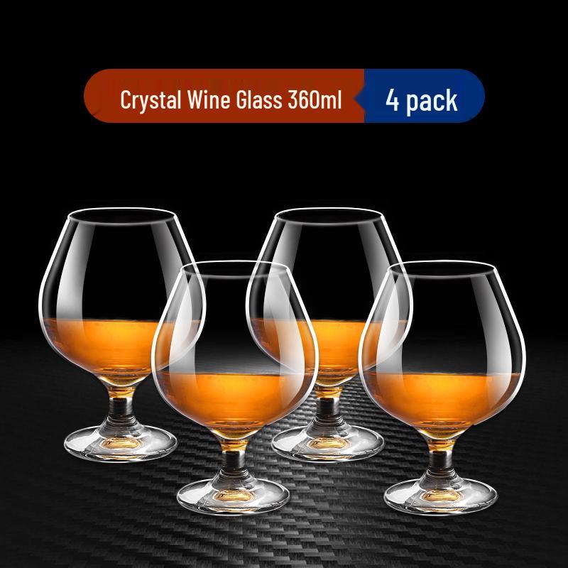 Juego de Cristalería para Bebidas: Copas de Baijiu, Whisky, Vino de Tallo Alto y Brandy para Uso Doméstico