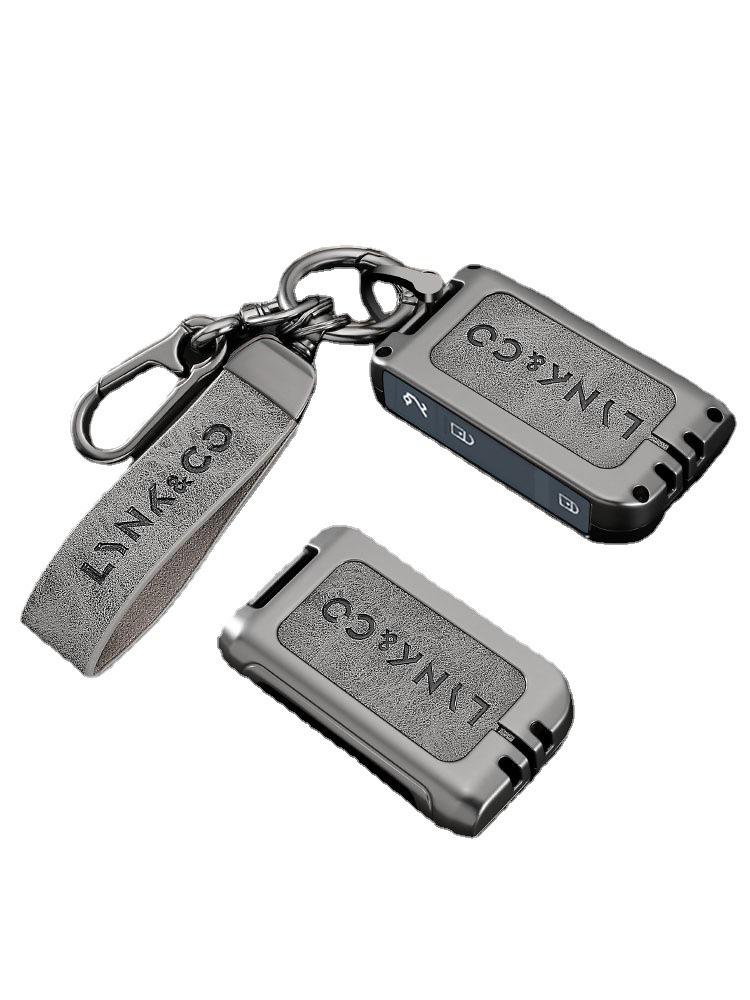 Lynk&Co 03 Key Case - 22 Model, Limited Edition, Special Shell, High-End Leather with Metal Buckle  
