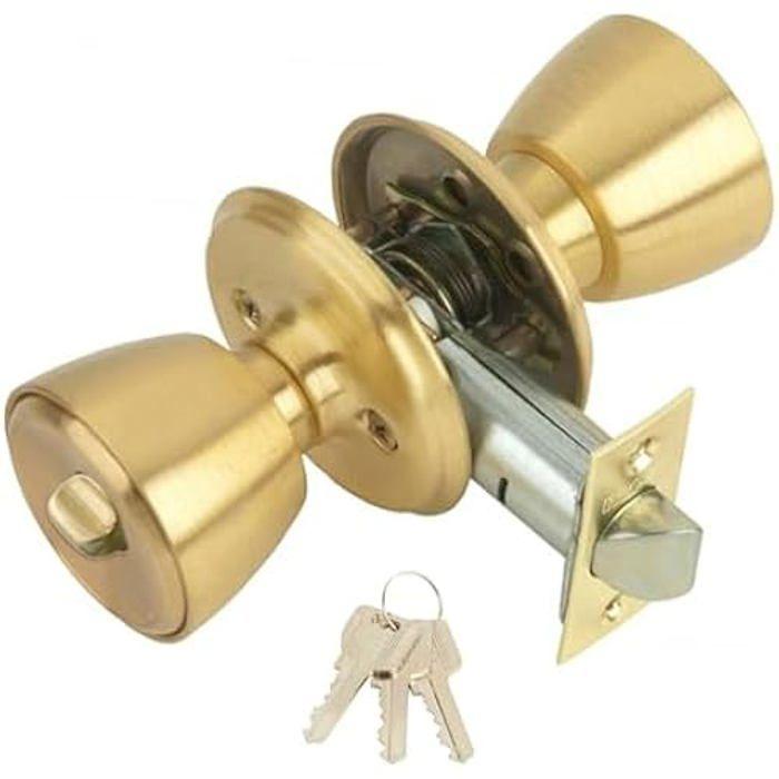 Serrure - MCM - 501B/3.3 - Verrou Bouton - Mécanisme à cylindre - Réversible