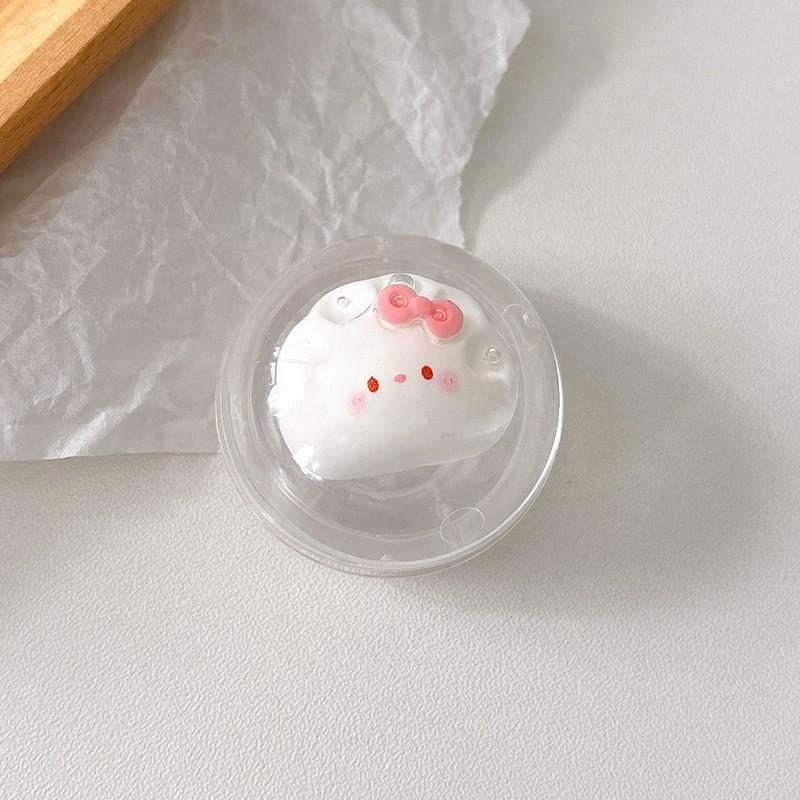 Korean Ins Style Mobile Phone Airbag Holder Cartoon KT Cat Adhesive Bread Popcorn Female Creative Support Bracket