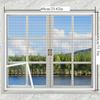 White-edged black-net self-adhesive mosquito repellent net, reusable, invisible installation, insect-proof window screen