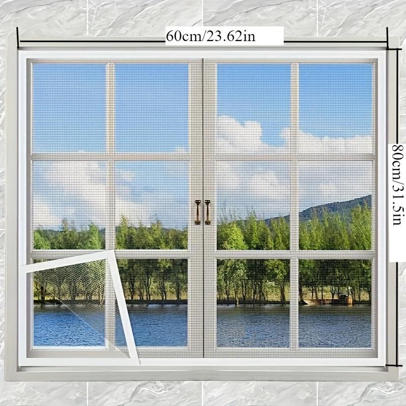 White-edged black-net self-adhesive mosquito repellent net, reusable, invisible installation, insect-proof window screen