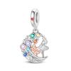 Family Boy Girl Charm Pendant Decorative Bead Jewelry Bracelet Accessories Copper