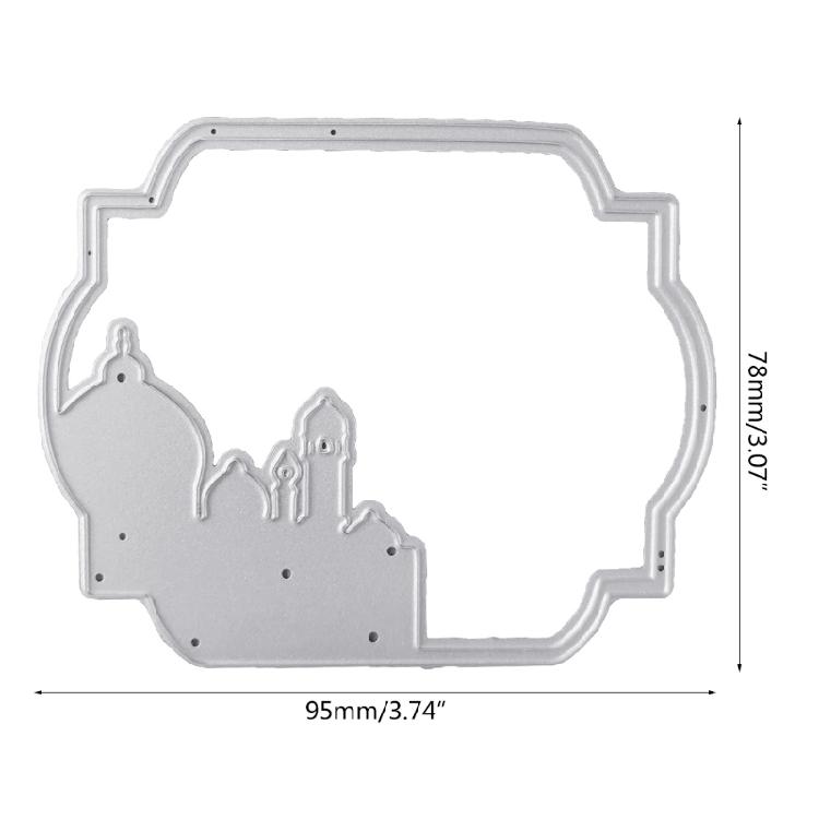 Temple Castle Metal Cutting Dies Card Embossing DIY Photo Album Template Mold