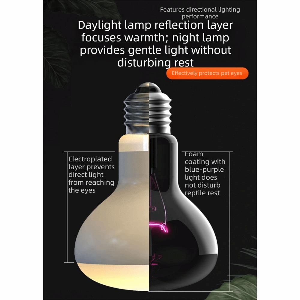 25/50/75/100W Daylight Heat Bulb E27 UVA Lamp Pet Supplies Basking Light Aquarium