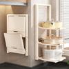 Kitchen Storage Rack - Multi-Functional 2/3 Tiered Wonder Rack With Serving Tray - No Drilling Required Foldable